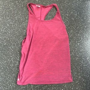 Senita Maroon Tank W/Open Tie Back. Size M